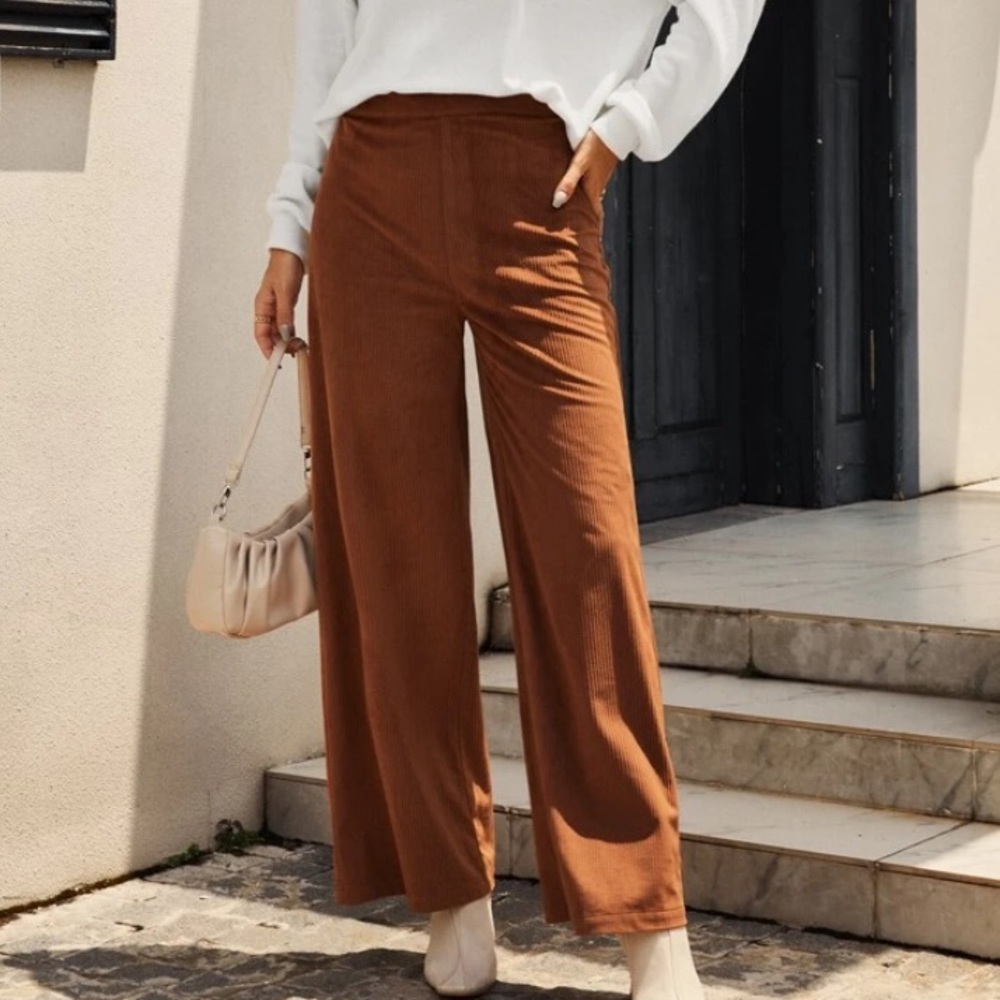 High Waisted Corduroy Pants